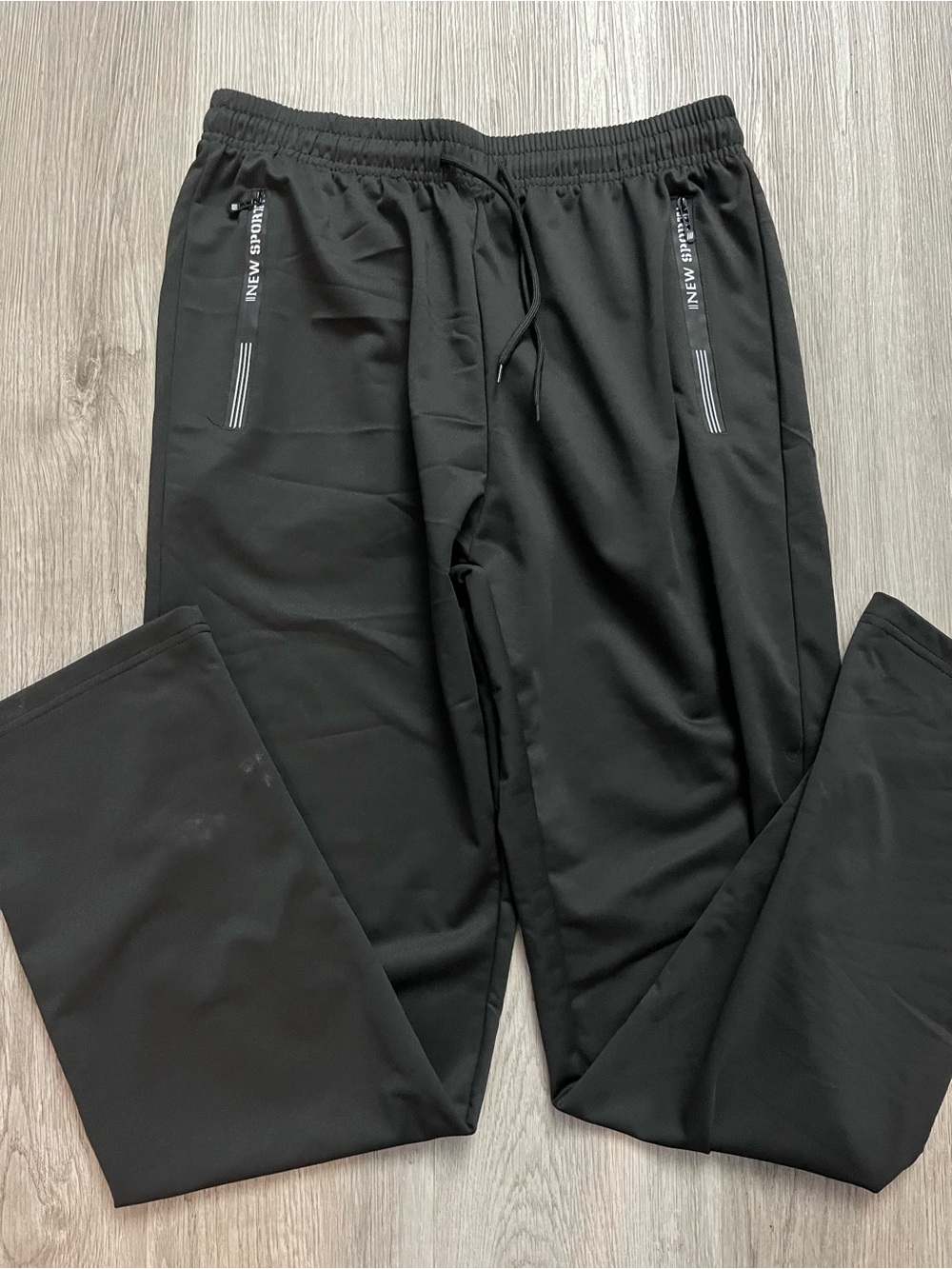 425–Men's Black Athletic Track Pants
